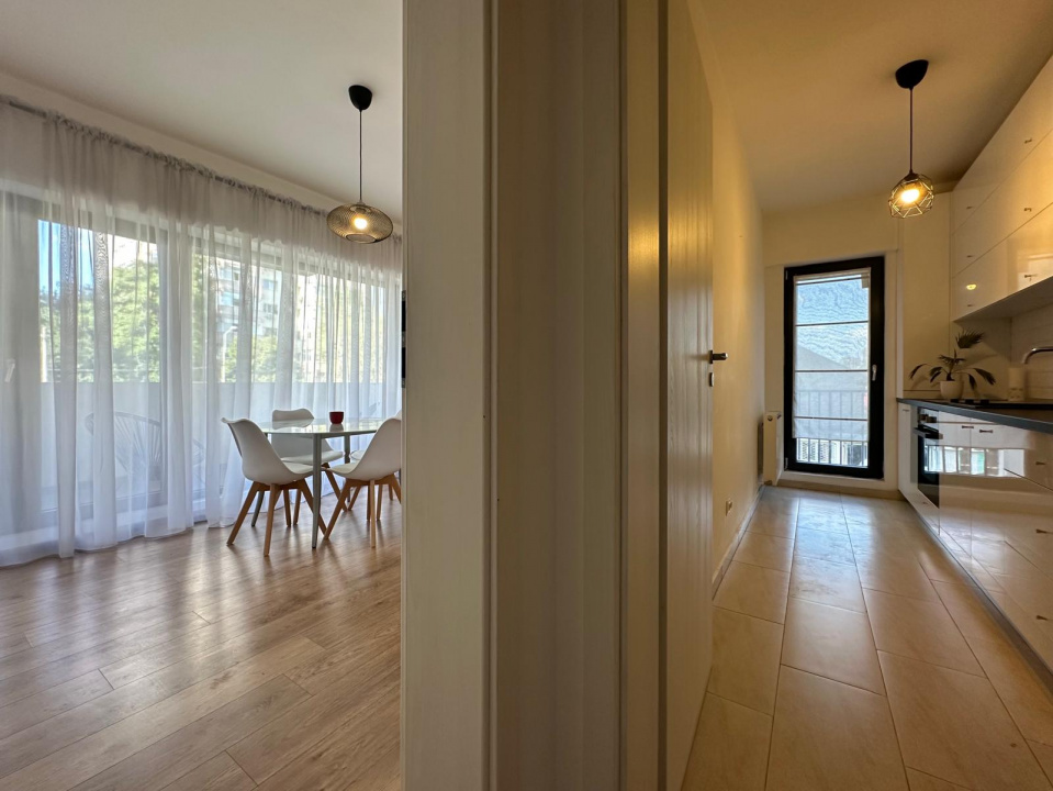 Apartament 2 camere in bloc nou, complet mobilat si utilat