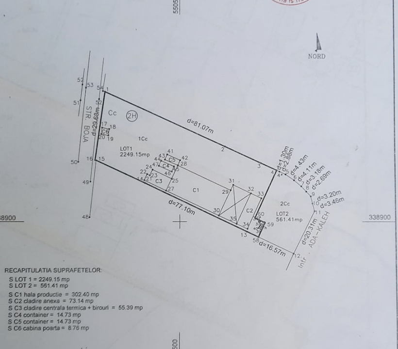 Teren 2800mp Lacu Morii