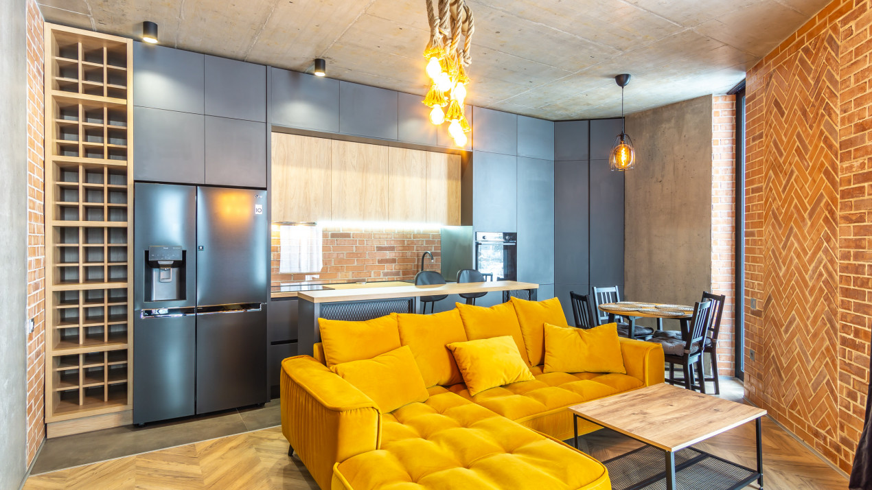 2 camere complet mobilat si utilat, parcare subterana, incalzire in pardoseala