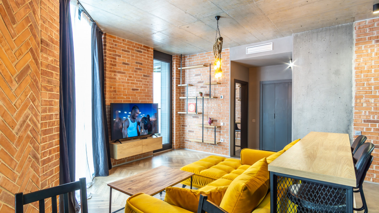 2 camere complet mobilat si utilat, parcare subterana, incalzire in pardoseala