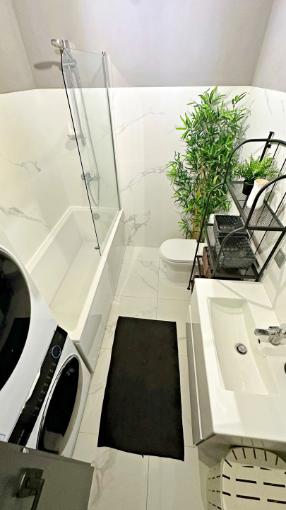 2 camere complet mobilat si utilat, parcare subterana, incalzire in pardoseala