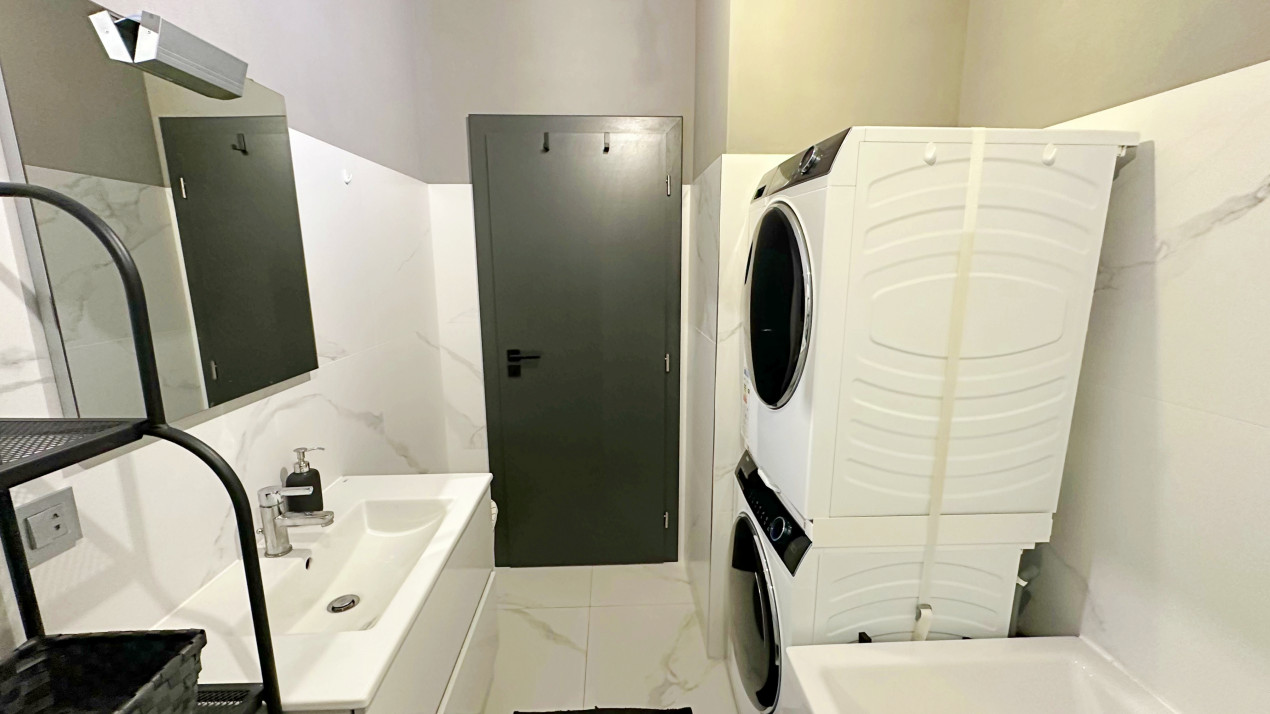 2 camere complet mobilat si utilat, parcare subterana, incalzire in pardoseala