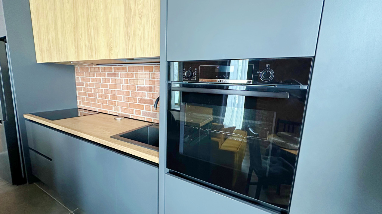 2 camere complet mobilat si utilat, parcare subterana, incalzire in pardoseala