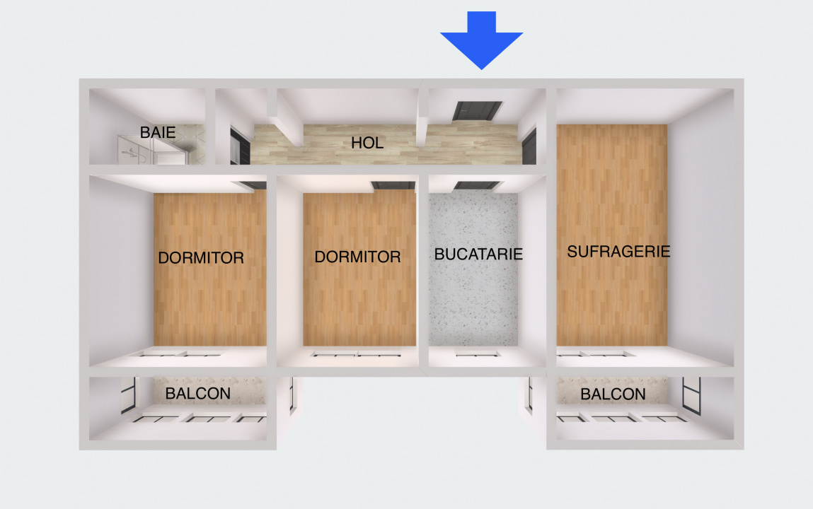 Lacul Tei – Teiul Doamnei, Etaj 3, 2 balcoane , Orientare VEST, Bloc reabilitat