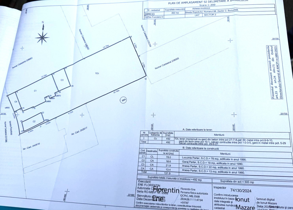 Teren 500 m , ideal constructie casa, zona Andronache