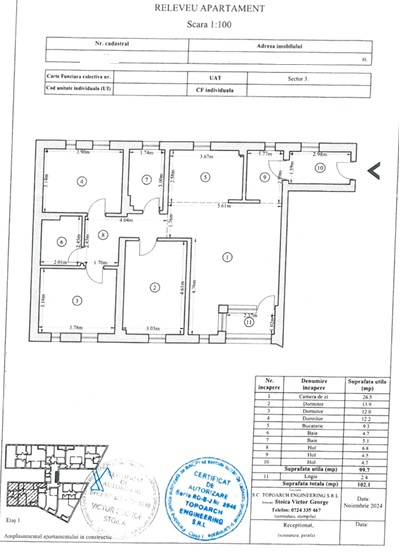4 camere bloc nou, Zona Nerva Traian, Metrou Timpuri Noi