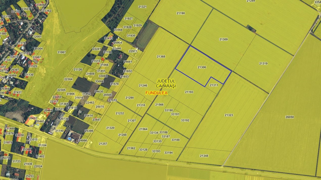 TEREN INTRAVILAN FUNDULEA 63.000 MP  , jUD. CALARASI DE VANZARE