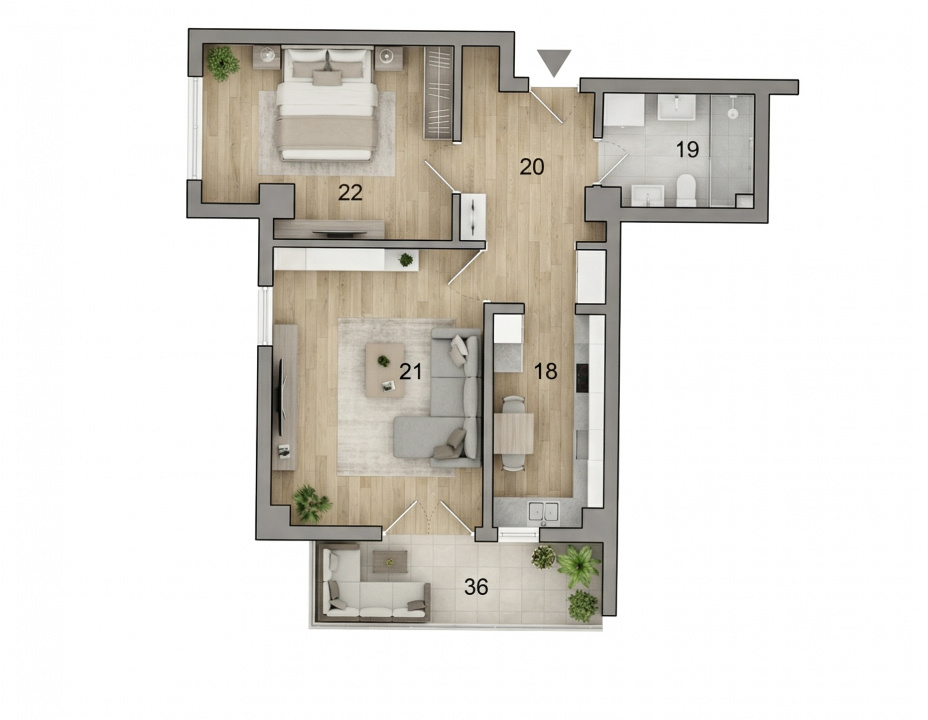 Apartament de vânzare Dobroești, Ilfov,  Str. Doinei cu LOC PARCARE in subteran