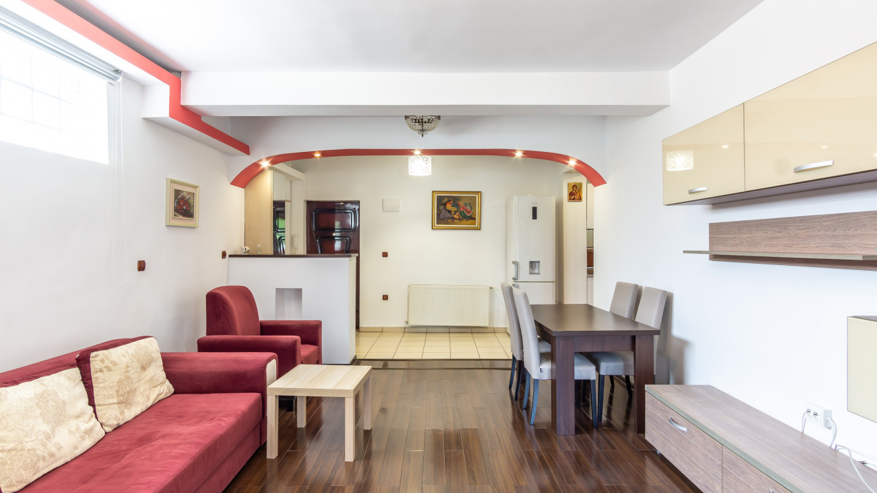 2 cam imobil nou Domenii/1 Mai, CENTRALA PROPRIE, complet mobilat/utilat, etaj 1