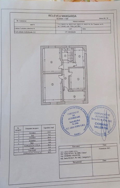 BERCENI – MACULUI, CASA 112 MP UTILI, LOT 320 MP!
