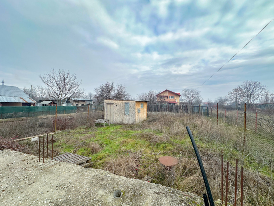 Mihăilești - teren împrejmuit 401mp, cu puț, COMISION 0