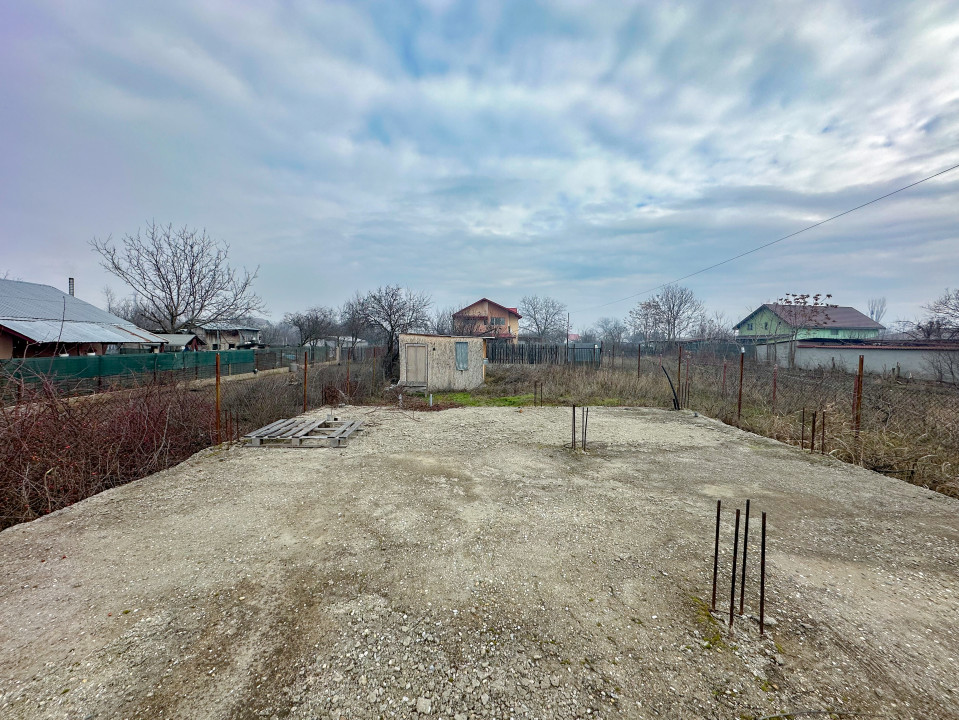 Mihăilești - teren împrejmuit 401mp, cu puț, COMISION 0