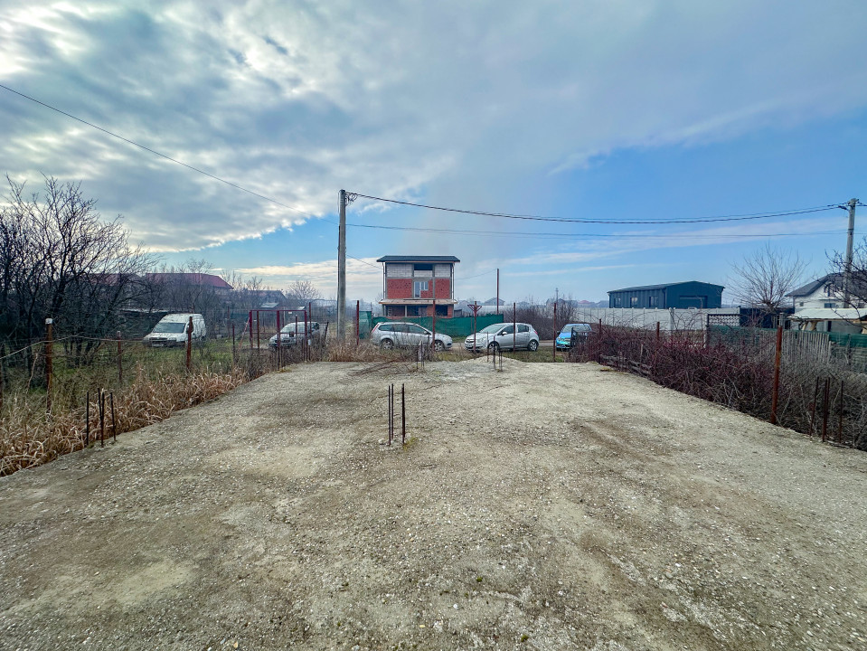 Mihăilești - teren împrejmuit 401mp, cu puț, COMISION 0