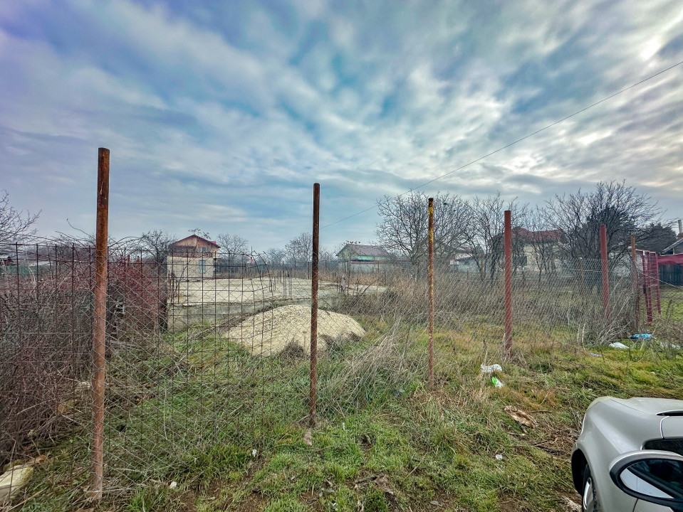 Mihăilești - teren împrejmuit 401mp, cu puț, COMISION 0