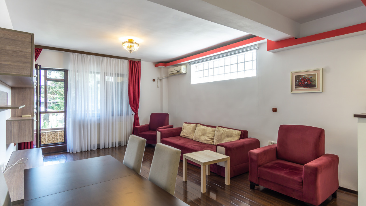 2 cam imobil nou Domenii/1 Mai, CENTRALA PROPRIE, complet mobilat/utilat, etaj 1