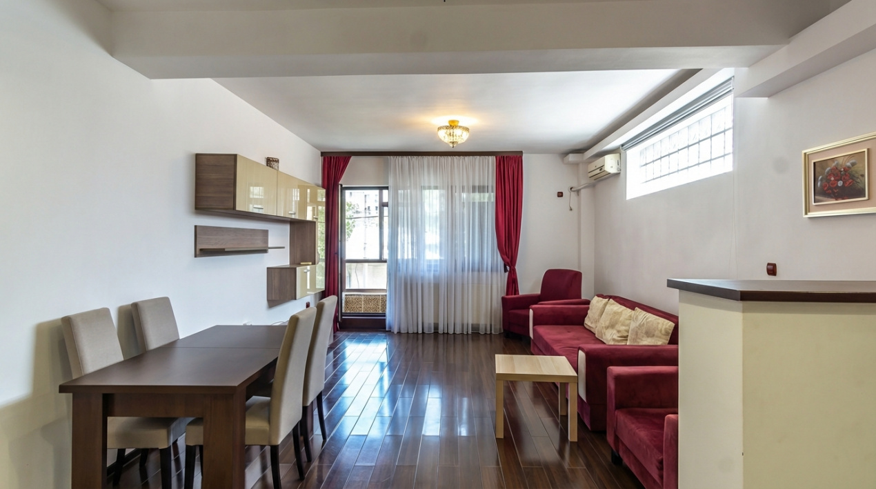 2 cam imobil nou Domenii/1 Mai, CENTRALA PROPRIE, complet mobilat/utilat, etaj 1