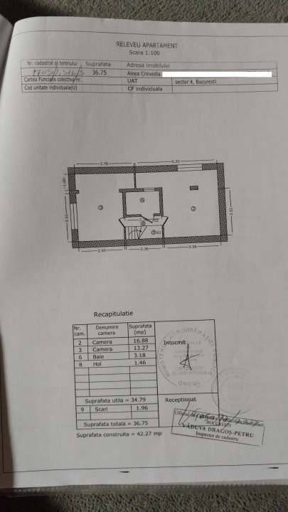 Apartament 3 camere  Aleea Crevedia BERCENI 84000 EURO