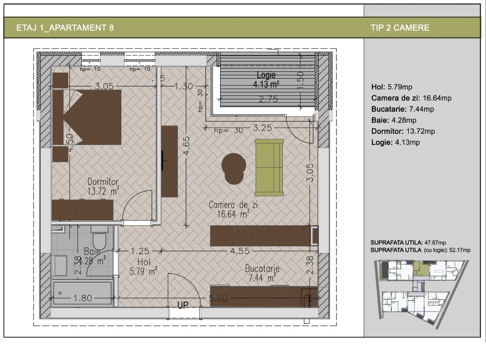 Apartament 2 camere NOU 2025, Nerva Traian - Metrou Timpuri Noi