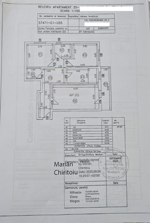 🏠 Apartament 3 camere – Dobroești  Preț: 105.500 €