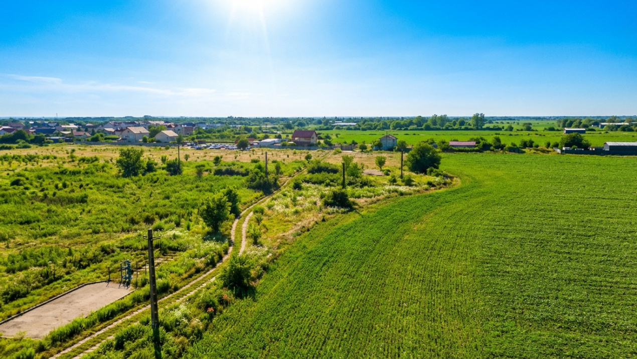 Teren Bragadiru langa A0 - PUZ aprobat, vizibilitate autostrada