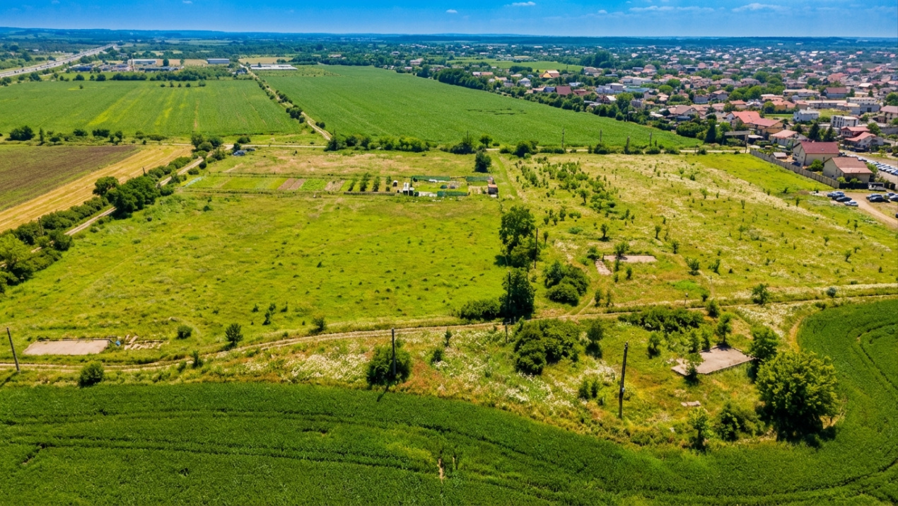 Teren Bragadiru langa A0 - PUZ aprobat, vizibilitate autostrada