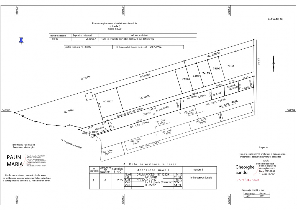 Refugiu la marginea padurii — 2822 mp de liniste in Cocani.