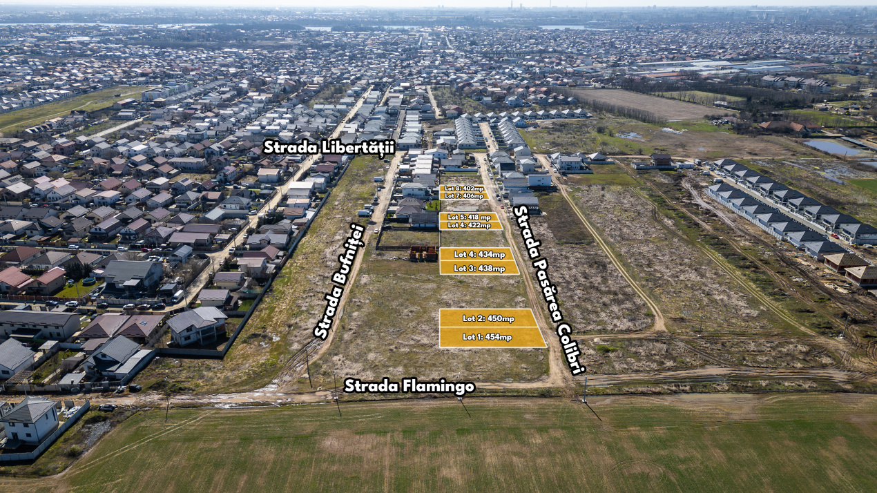 PANTELIMON - TINERETULUI, TEREN 438 MP, FRONT 14 M!