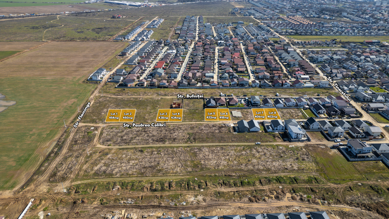 PANTELIMON - TINERETULUI, TEREN 406 MP, FRONT 14 M!