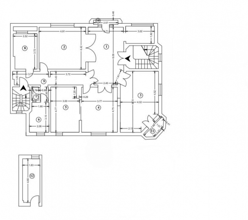 Apartament in Vila, 5 camere,  Alexandru Philippide 4, de renovat