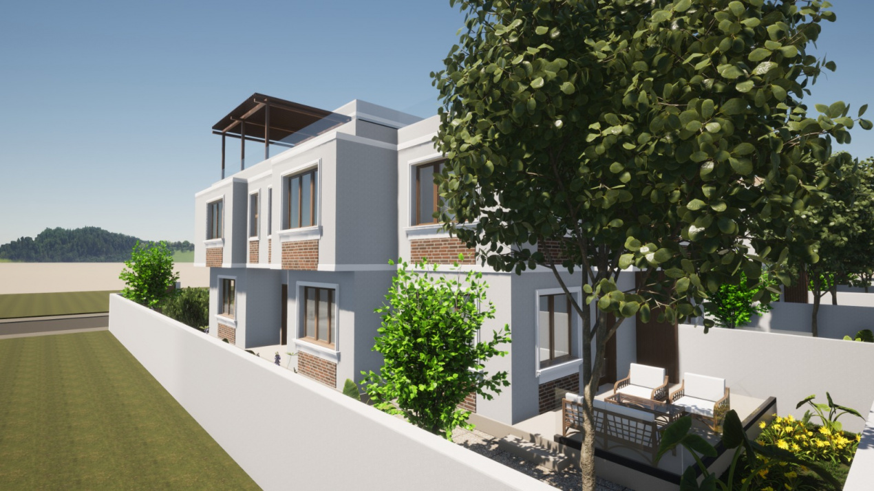 OVIDIU-POIANA- Vila tip duplex cu terasa circulabila.