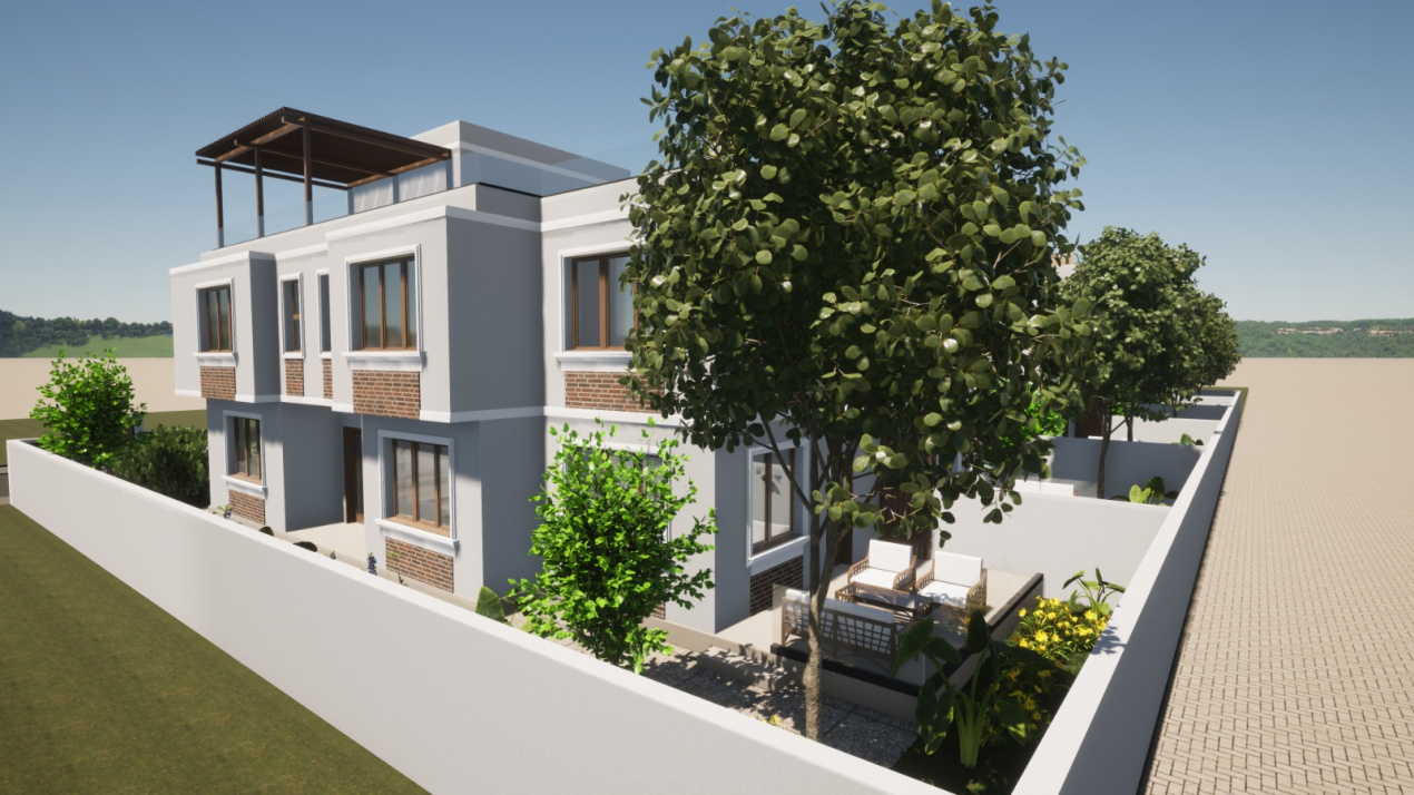 OVIDIU-POIANA- Vila tip duplex cu terasa circulabila.