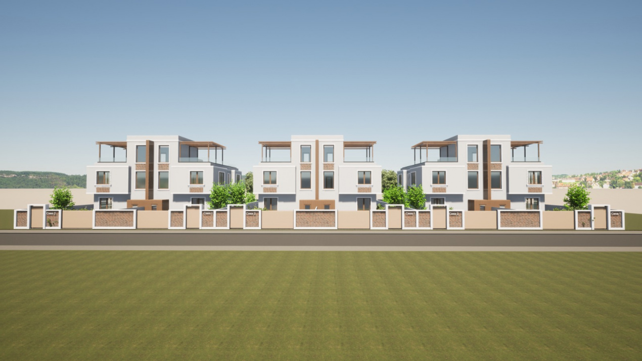 OVIDIU-POIANA- Vila tip duplex cu terasa circulabila.