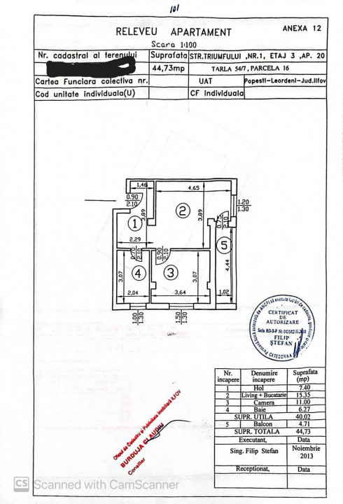 Garsonieră dublă de vânzare - Strada Triumfului, Popesti Leordeni
