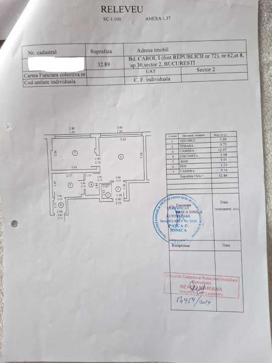 Garsonieră dublă ultracentrală – Bulevardul Carol Nr. 62.
