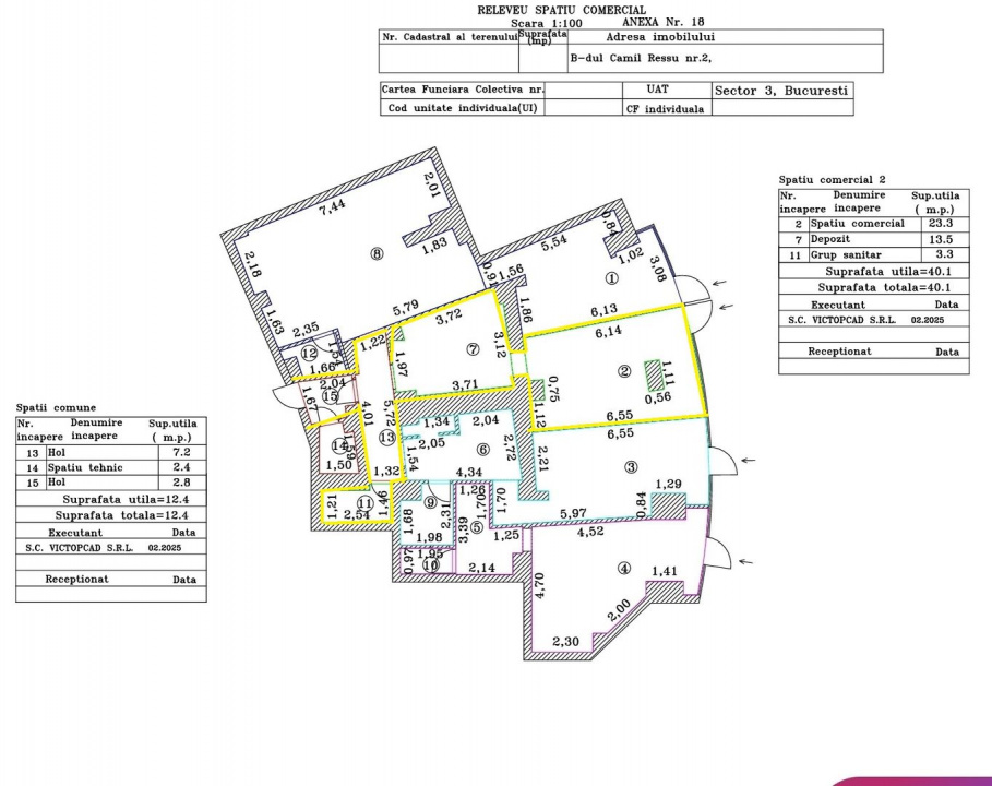 Spatiu comercial 44mp Dristor McDonald's Metrou Stradal Camil Ressu