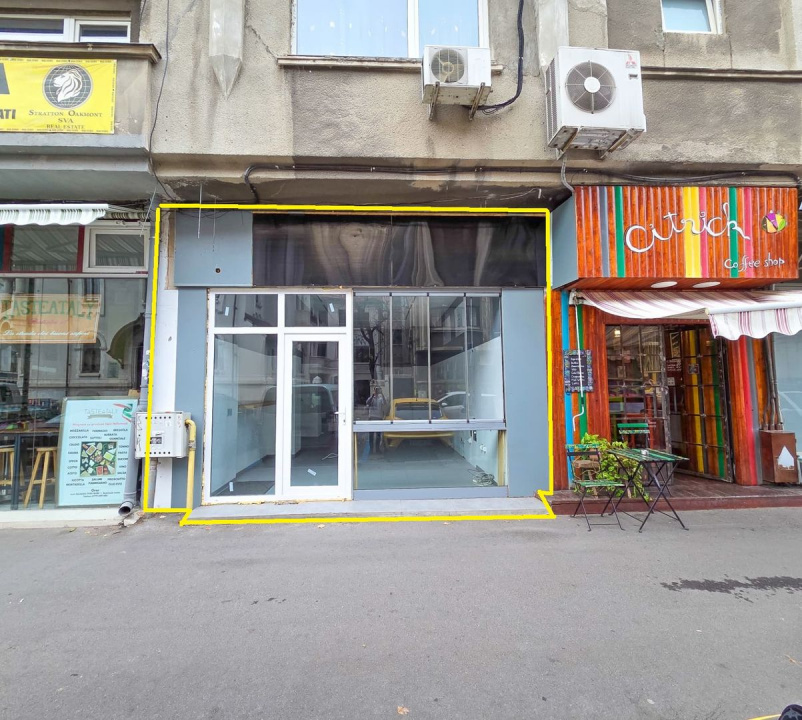 Spatiu comercial 37mp Universitate Batistei Stradal