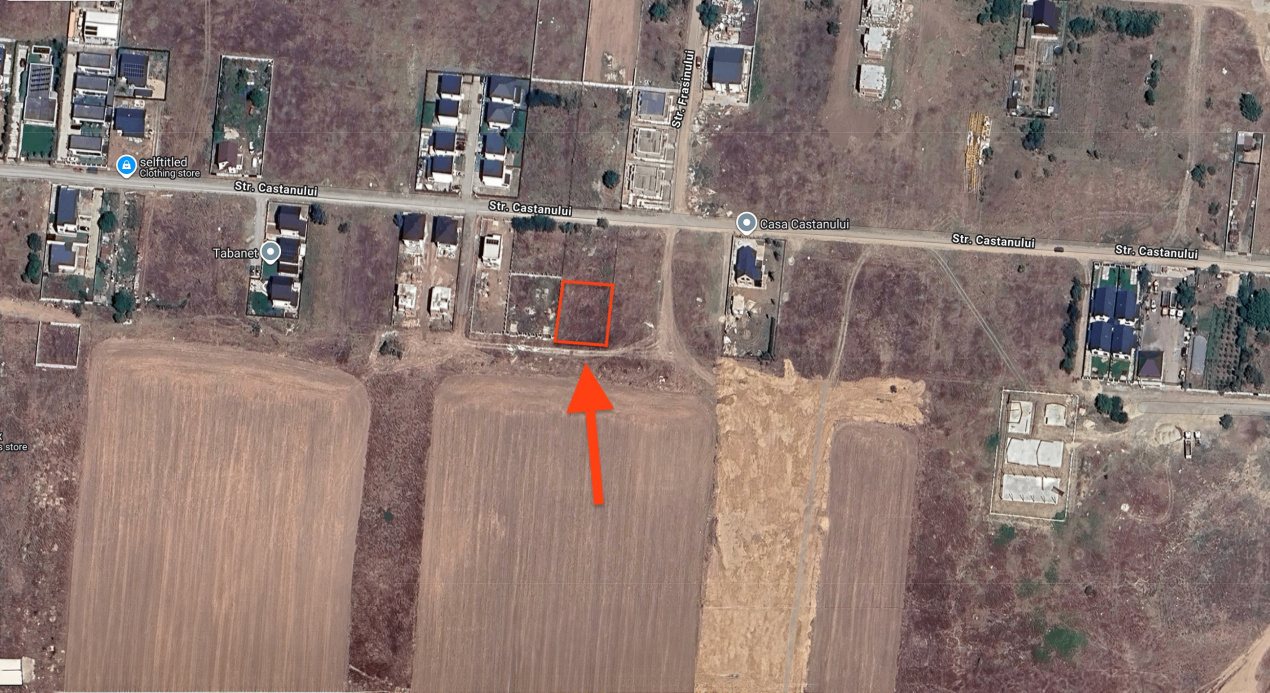 Tunari – zona Castanului | teren 750 mp | deschidere 25 ml | Ideal casa / duplex